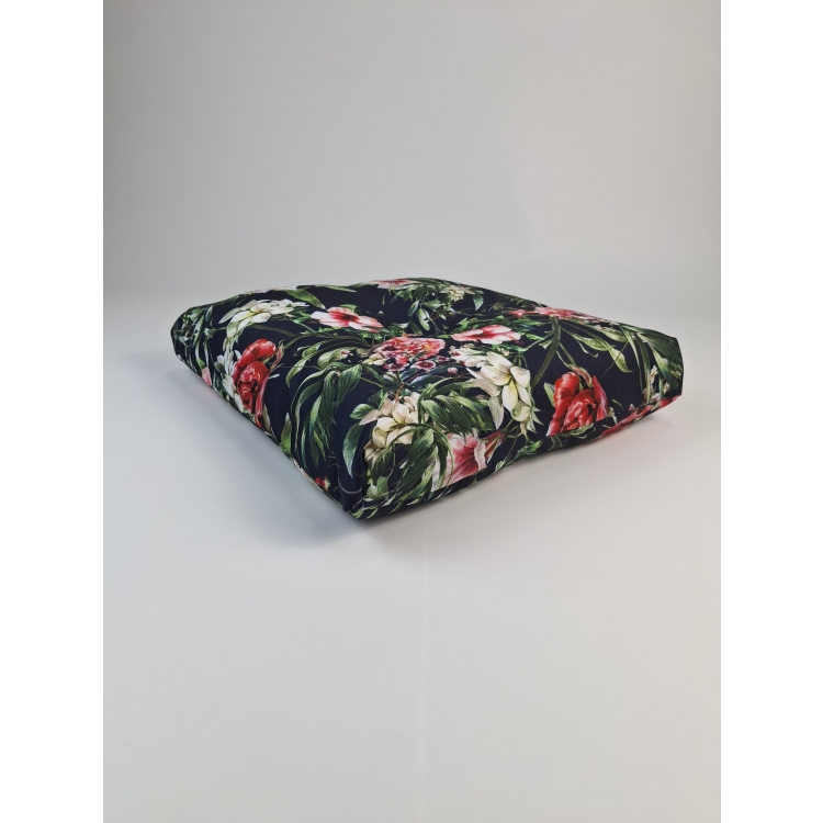 Siedzisko OGRODOWE 40x40x5 Kwiecisty granat